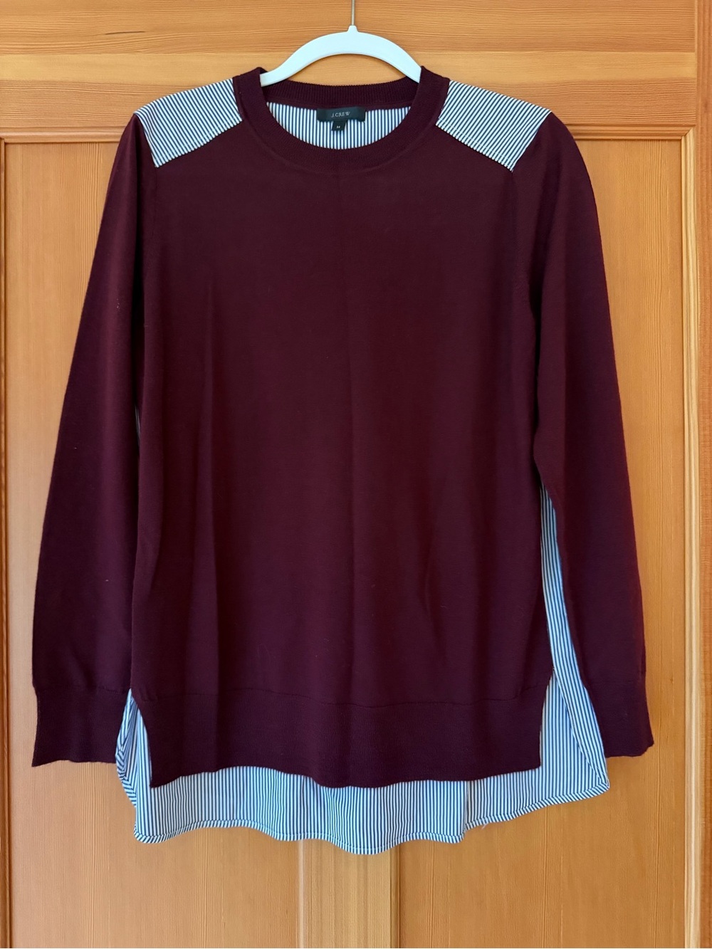 J.Crew Mixed Media Merino & Cotton Sweater size Medium